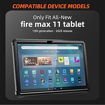 Amazon.com: All-New Amazon Fire Max 11 Tablet case (13th
